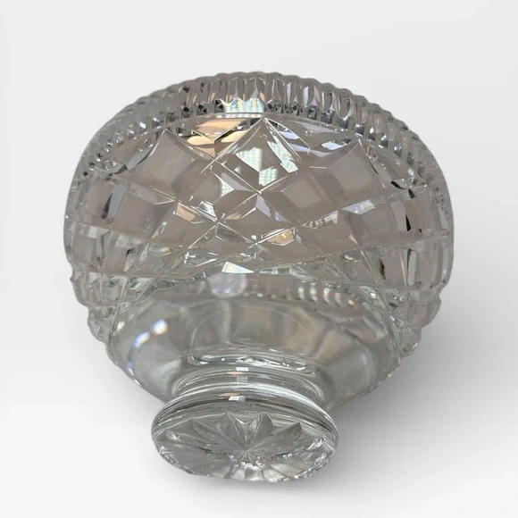 Waterford Killeen 6” Vintage Crystal Glass Footed Pedestal Centerpiece Bowl